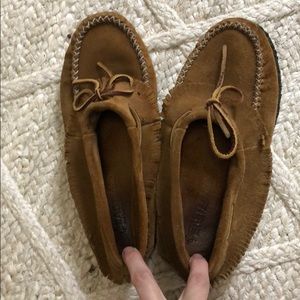Eastland brown suede moccasins size 9!